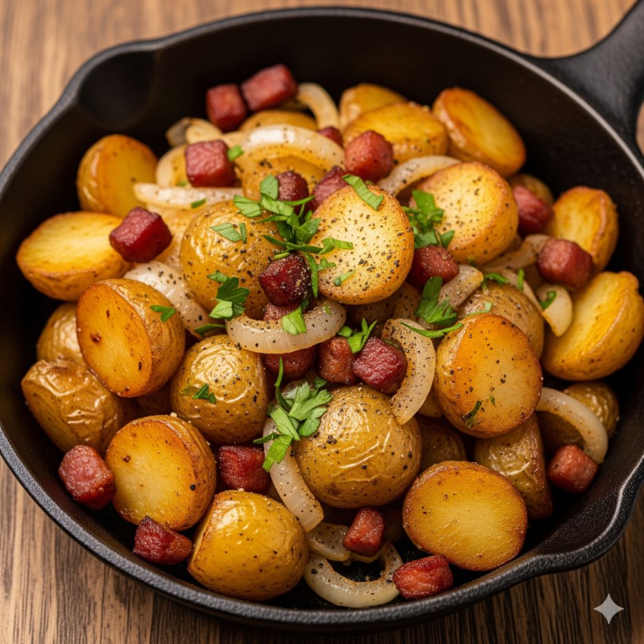 Bratkartoffeln mit Speck