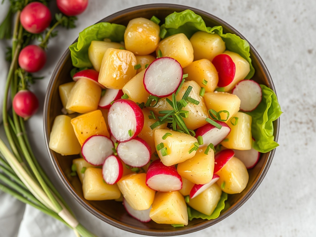 Kartoffelsalat mit Spargel